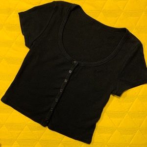 American Apparel ribbed crop top